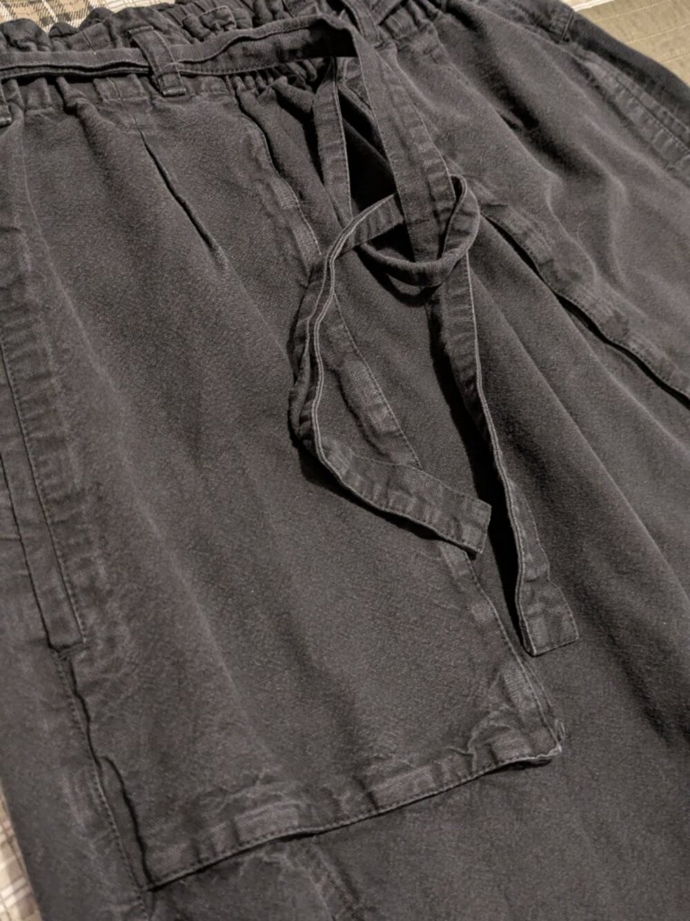 Free People Sky Rider Black Straight Leg Utility Pants Size XL - Picture 4 of 7